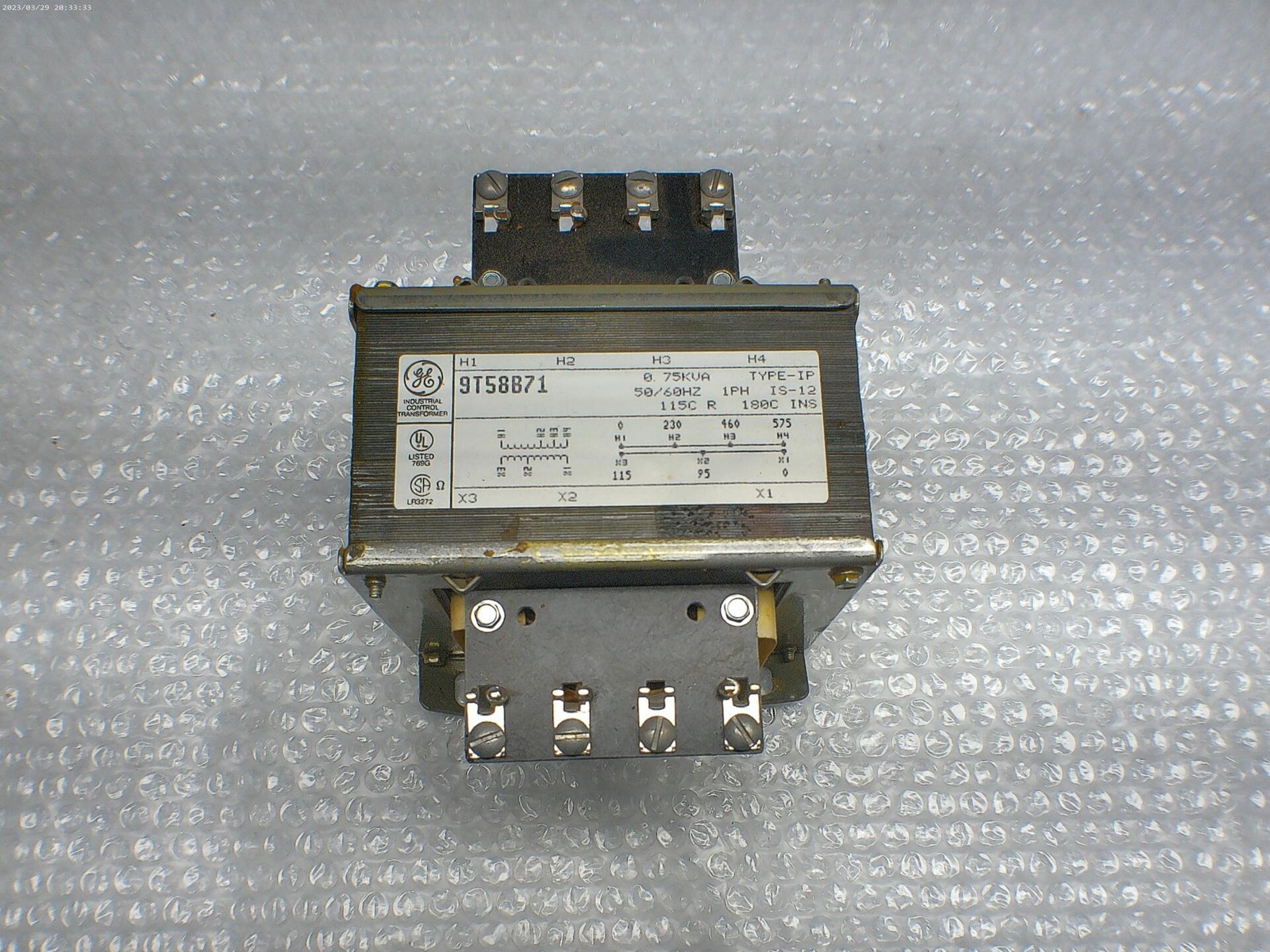 GENERAL ELECTRIC 9T58B71 TRANSFORMER NSNP
