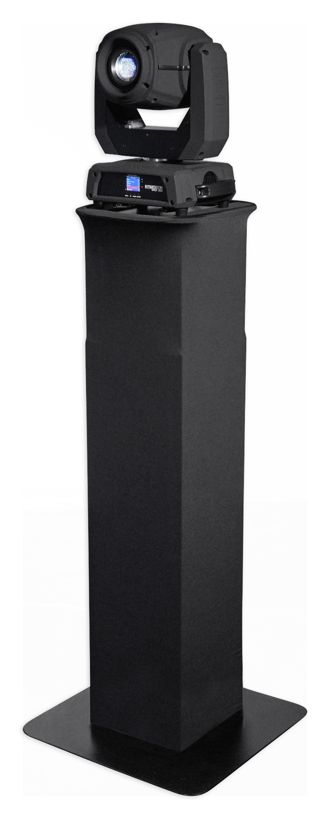 (2) Totem Stands+Black+White Scrims For (2) Chauvet Rogue R2X Spot Lights