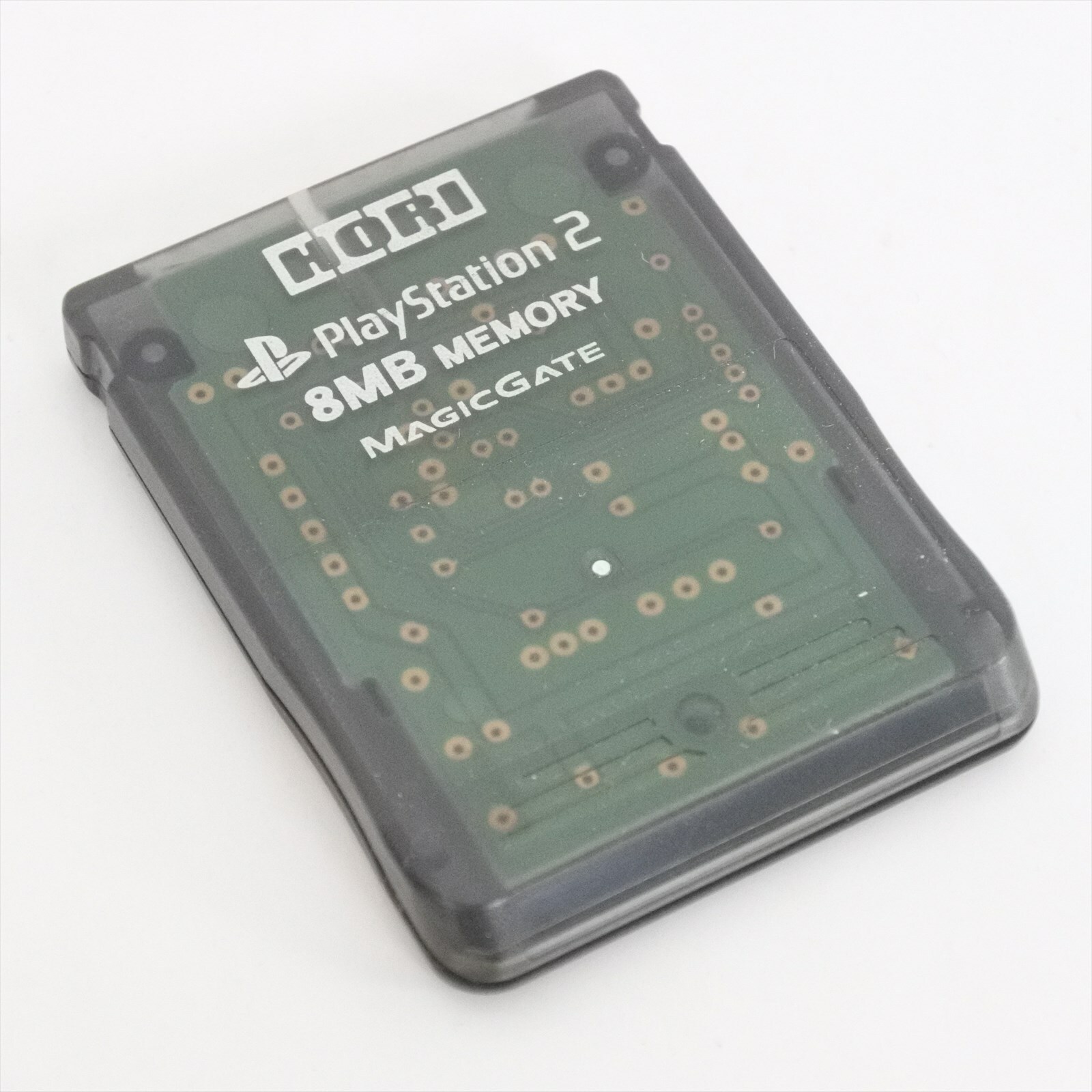 PS2 Memory Card 8MB HORI Clear Grey Playstation 2 Made in JAPAN 1538