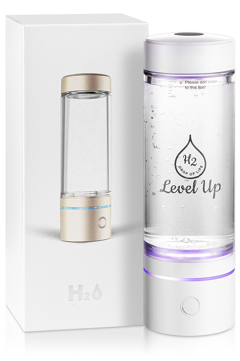 Level Up Way - Premium Hydrogen Water Bottle Generator – Up to 4000 PPB – PEM
