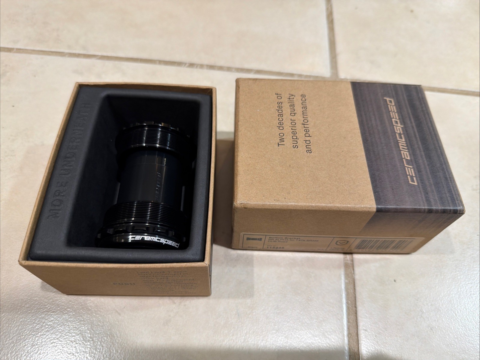 CeramicSpeed BOTTOM BRACKET Alpha T47A 77x29mm Black 115445 New