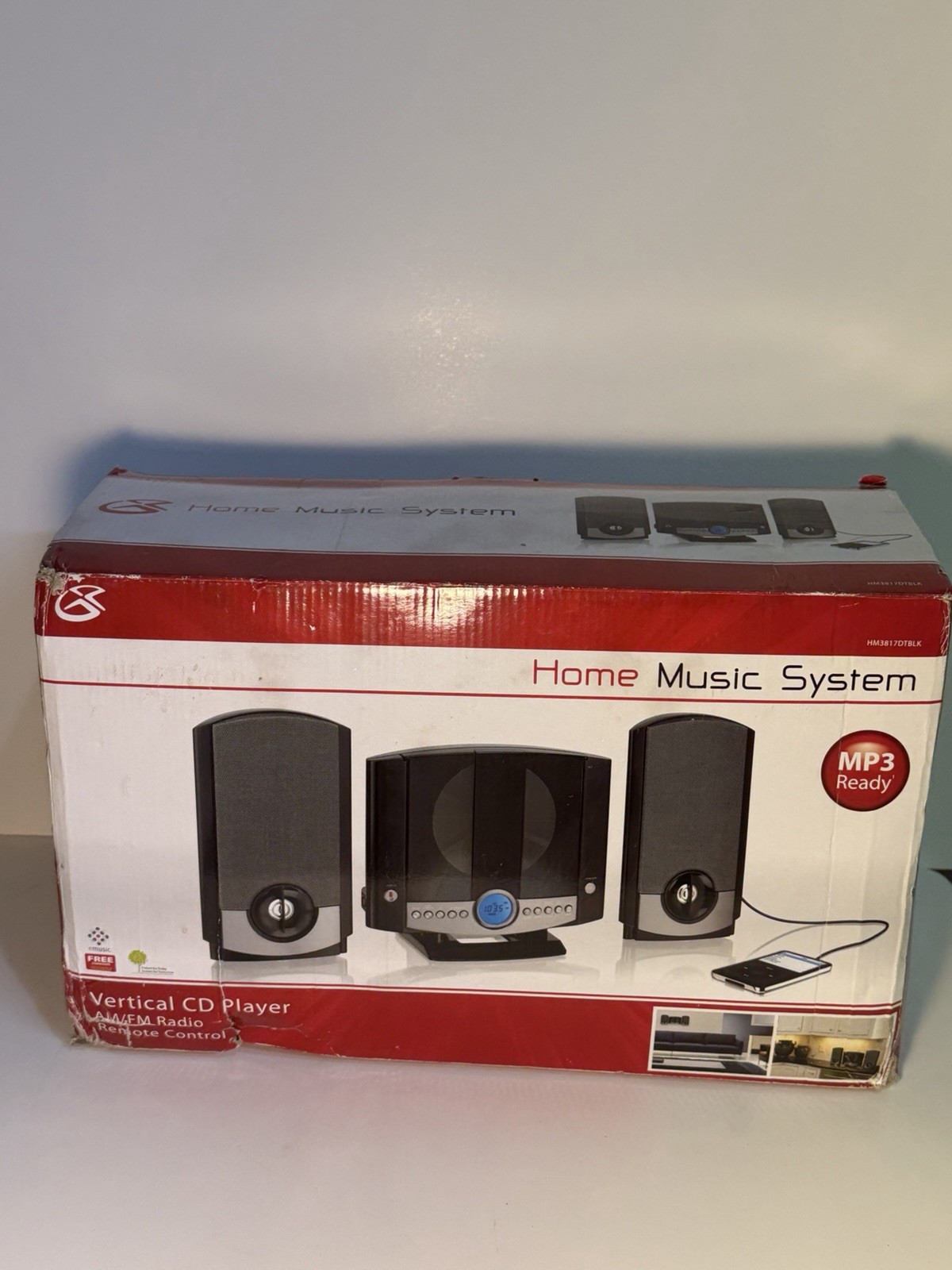 Digital Products International GPX HM3817DTBLK Vertical Cd Player Am/Fm Radio ￼