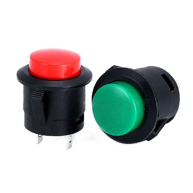 16mm Round Push Button Momentary Switch Black White Red Green Blue Yellow Switch