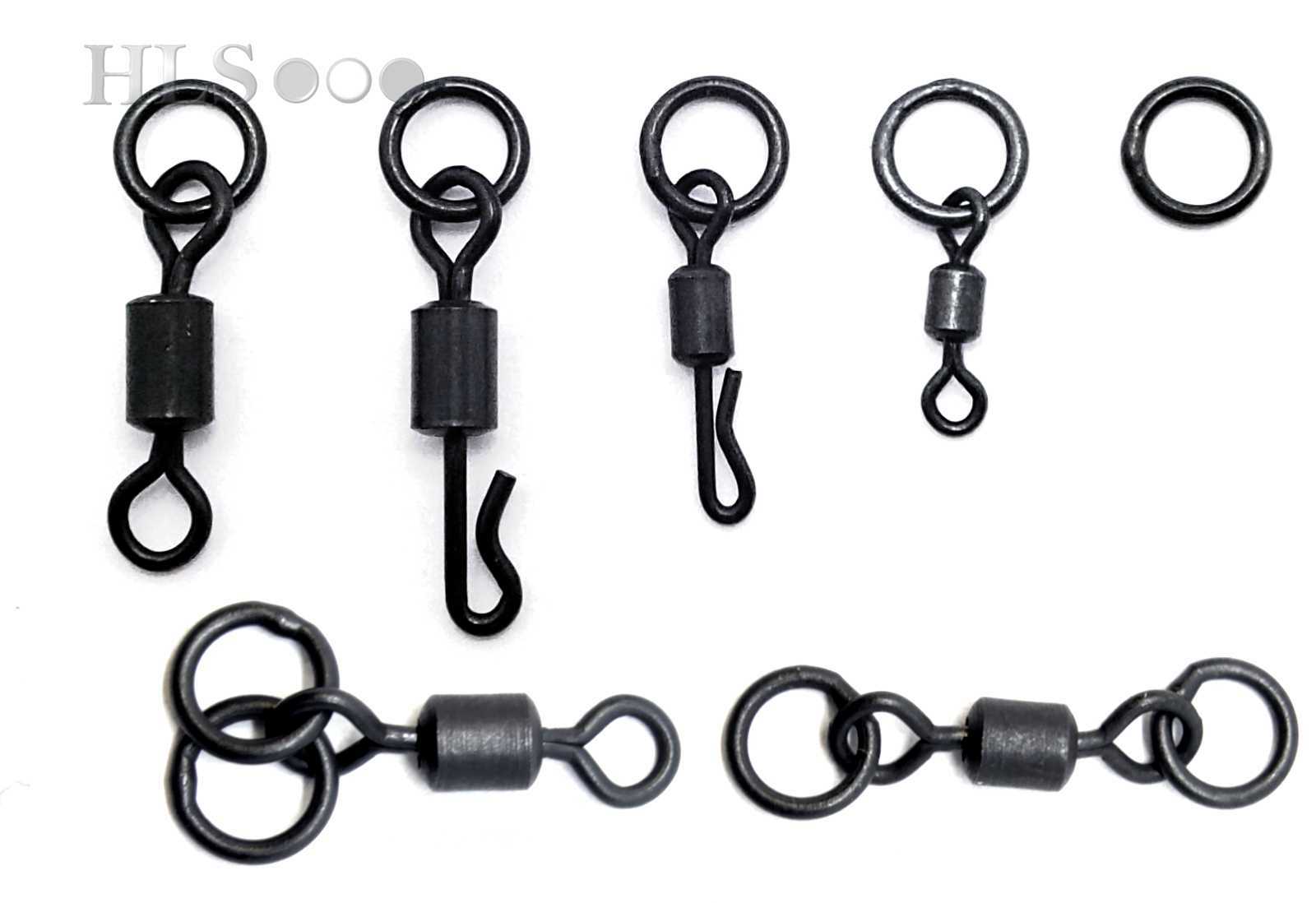 RING SWIVELS - Carp ring swivel, Clip quick change, Ring, Chod, Micro - HLS