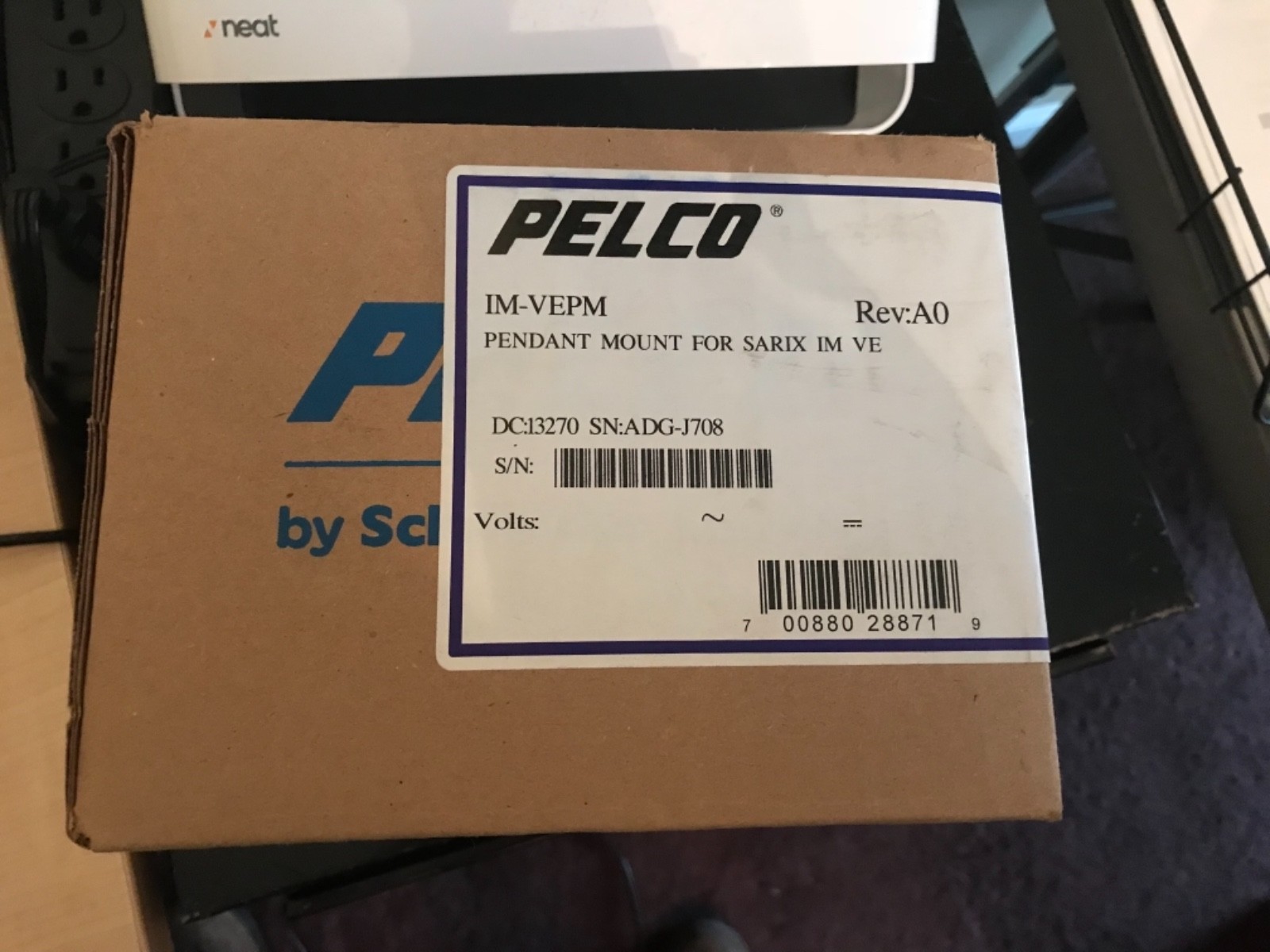 *NEW* PELCO IM-VEPM Pendant Mount For Serix IM VE