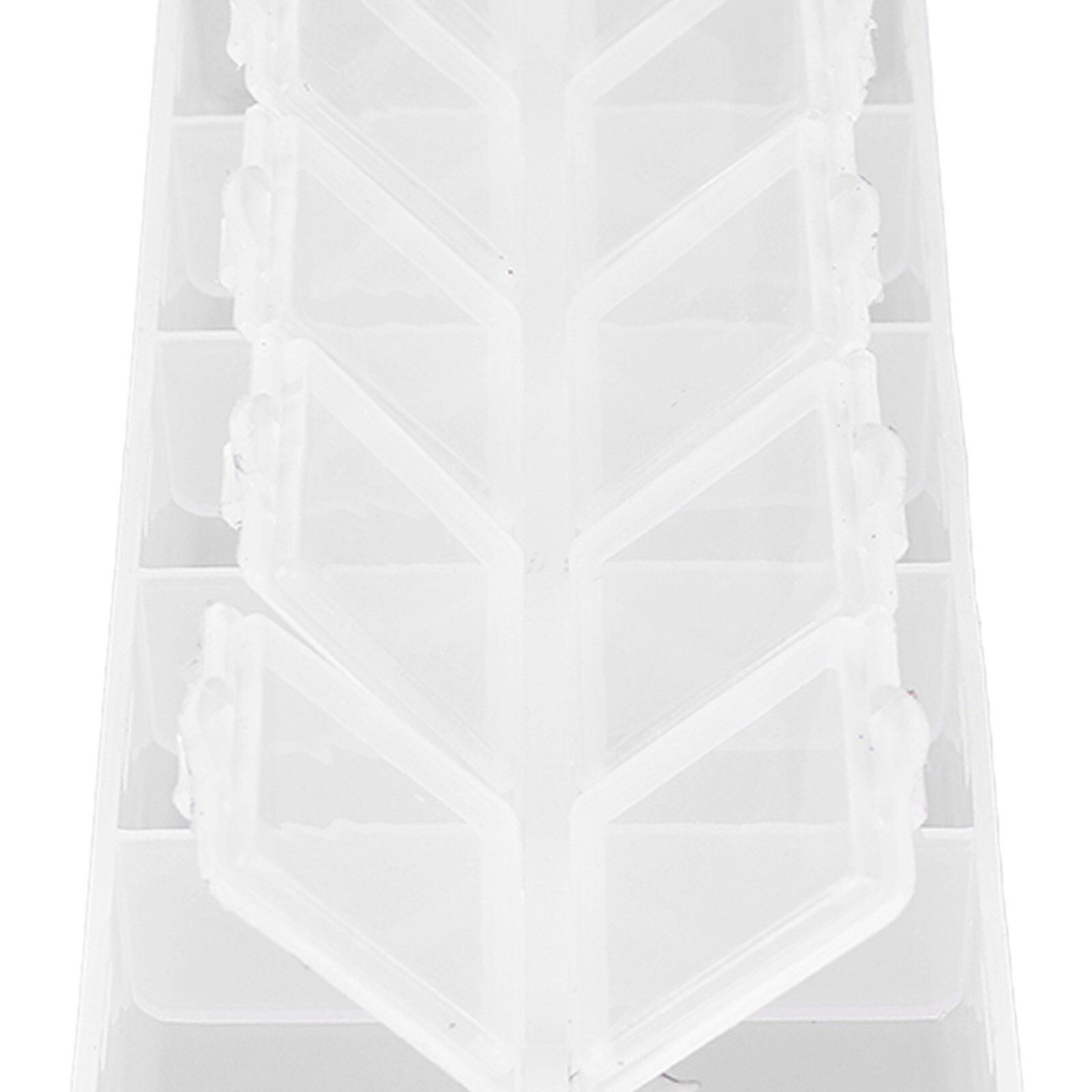 Grid Organizer Box White Plastic 10 Compartment Storage Container for Jewelry