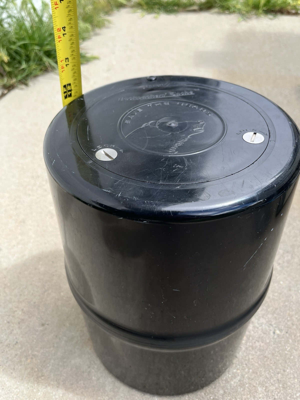 GARCIA MFG SAVE THE BEARS BACKPACKER'S CACHE Container Bear proof container