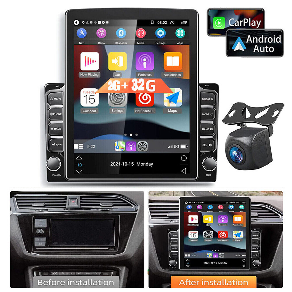 9.7" For Toyota Camry 2007-2011 Android CarPlay Car Stereo Radio GPS Navi WiFi