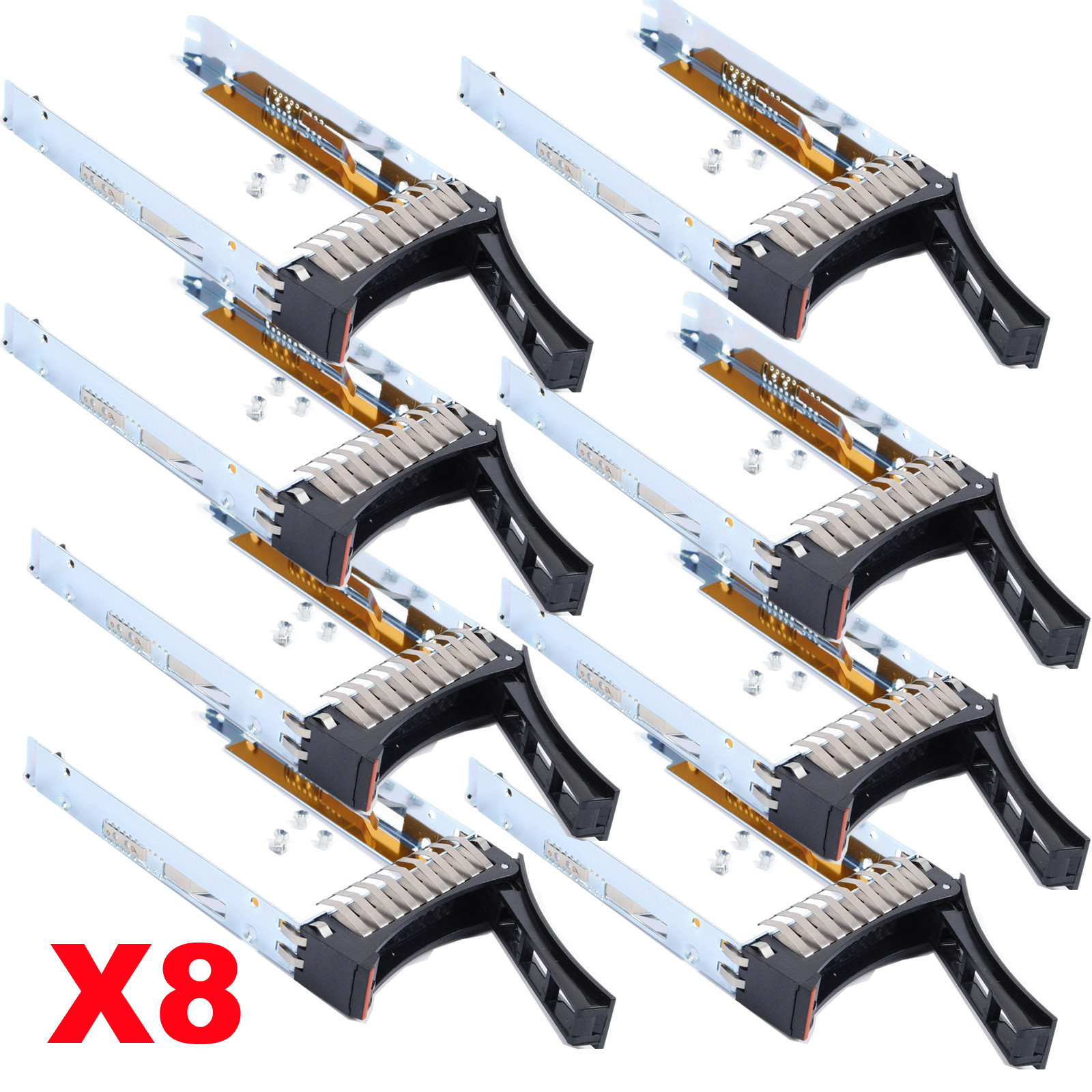 Lot of 8, 2.5" SAS/SATA Hard Drive Caddy Tray for IBM x3650 M3 X3650M3 New
