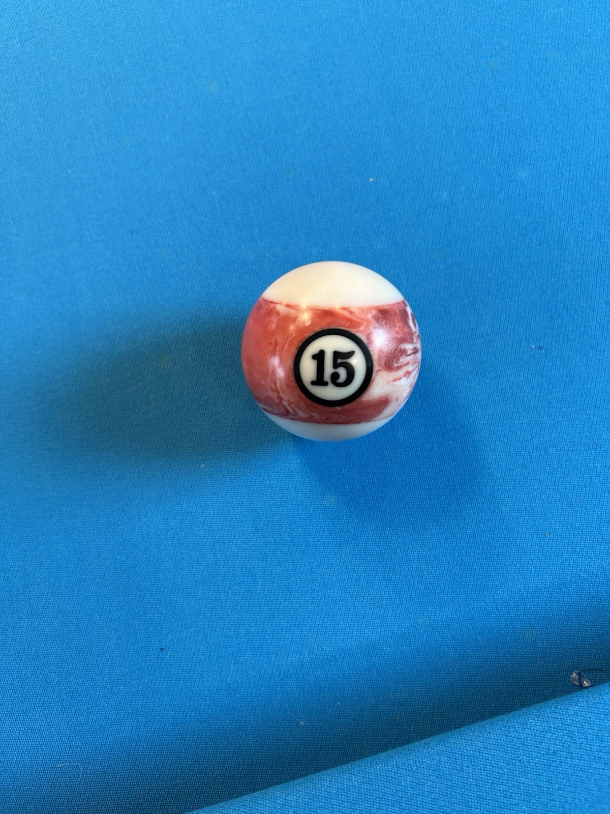 Individual marble Billiard Pool Balls #15 Fifteen ball