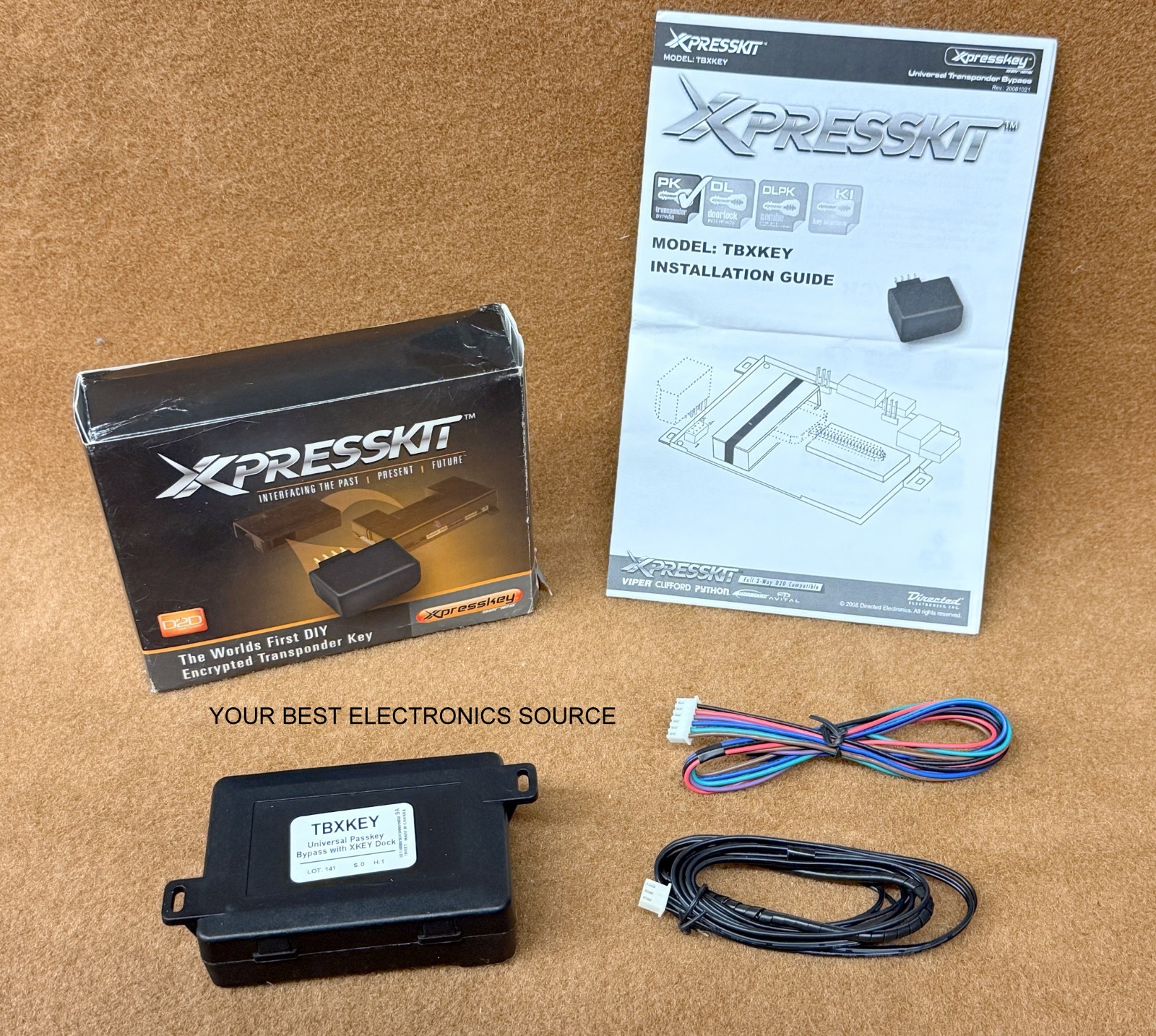Directed Xpresskit TBXKEY Univ. RF Interface for Door Lock, Alarm, Remote Start
