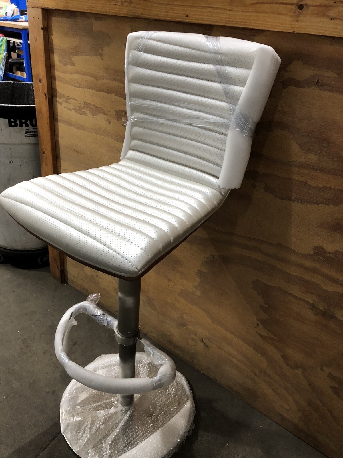 Bellini Modern Living Argenta Bar Stool Argenta WHT