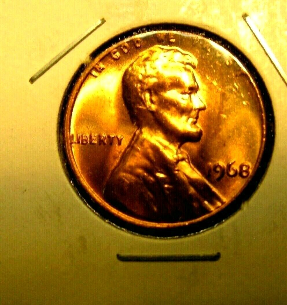 1968 - P  Lincoln  Memorial  Cent BU Red  Nice US Coin  Combined  Shipping