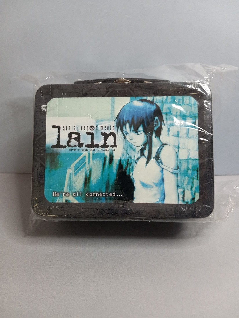 RARE Serial Experiment LAIN Mini Metal Lunchbox Pioneer 1998 Vintage Collectible