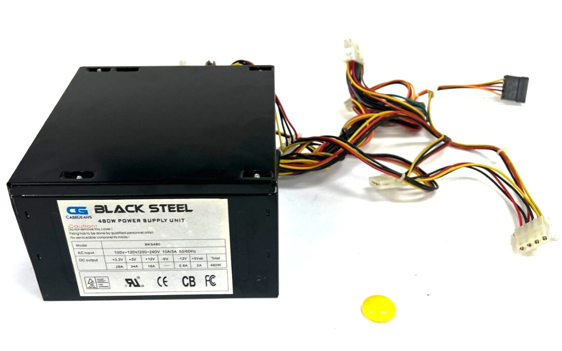 CASE GEARS BKS480 BLACK STEEL 480 POWER SUPPLY UNIT OAL 5-7/8"