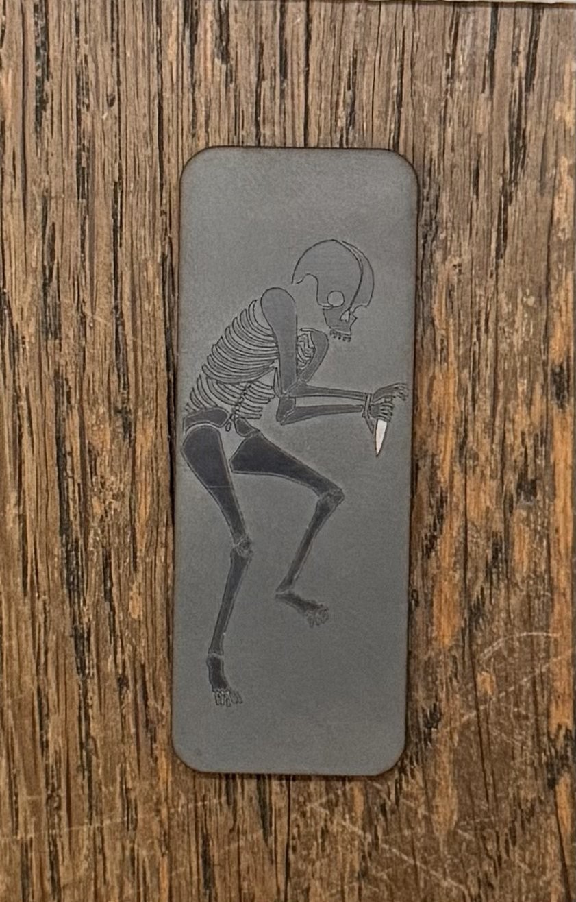 Ed's Manifesto x Mummert "Sneakreaper" Titanium Hooked Back Totem Patch