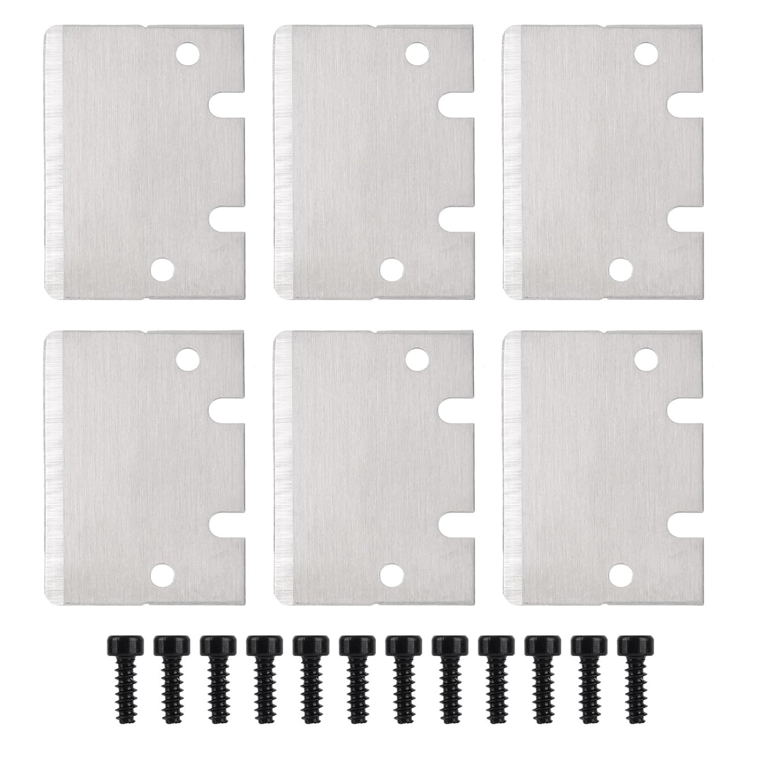6Pcs Professional 3D Print Scraper Blades, Stainless Steel Cleaning Plate Scrape