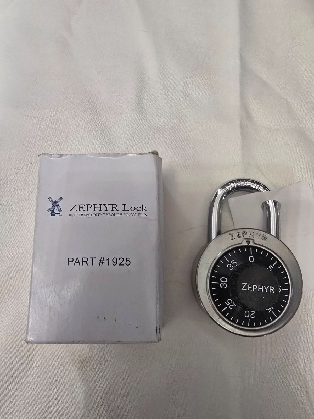 Padlock Zephyr Combination Lock - Part #1925 (set of 4)