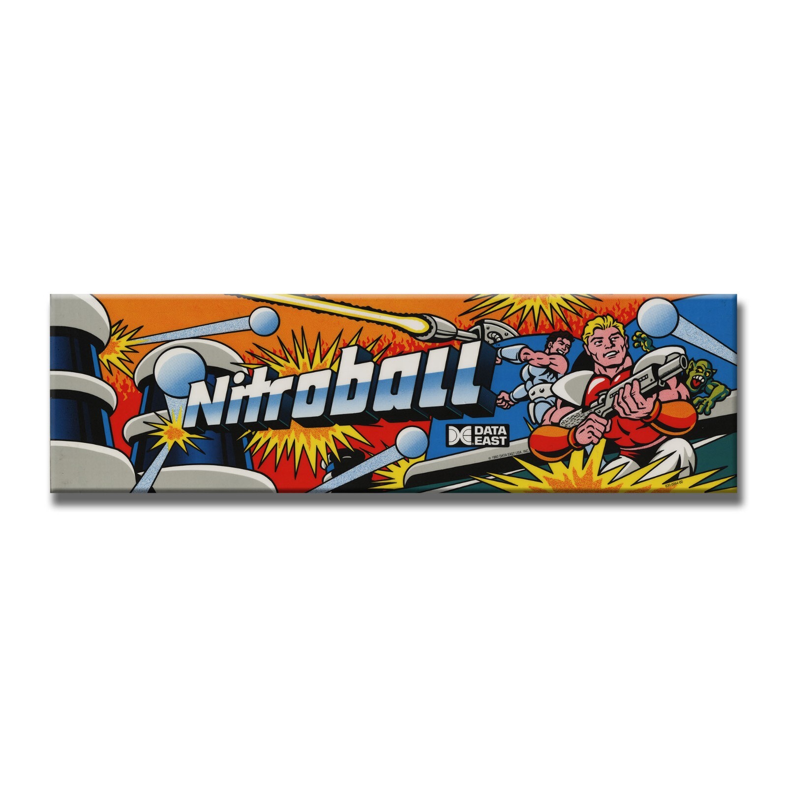 Nitroball Premium Arcade Marquee Restoration Backlit Sign Insert