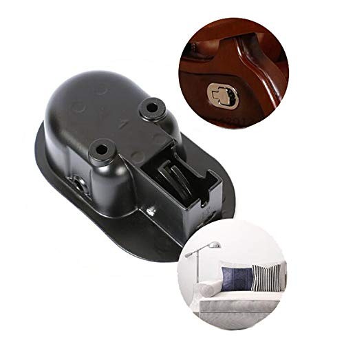 Bestdealing 2 Pack Metal Recliner 11.2 cm x 6.6 x 3.8 cm, Black