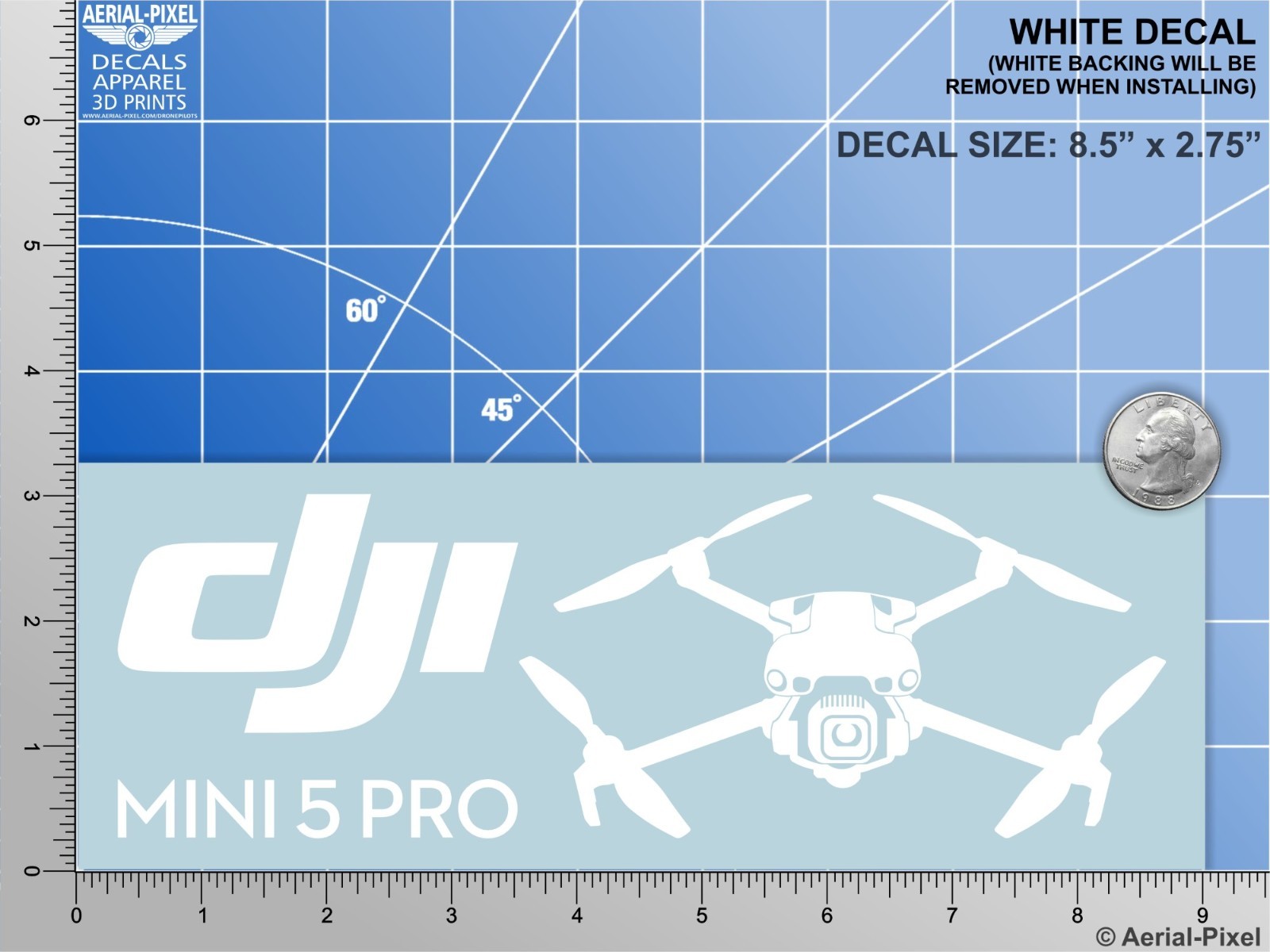 DJI Mini 5 Pro Window / Case Decal Drone Sticker