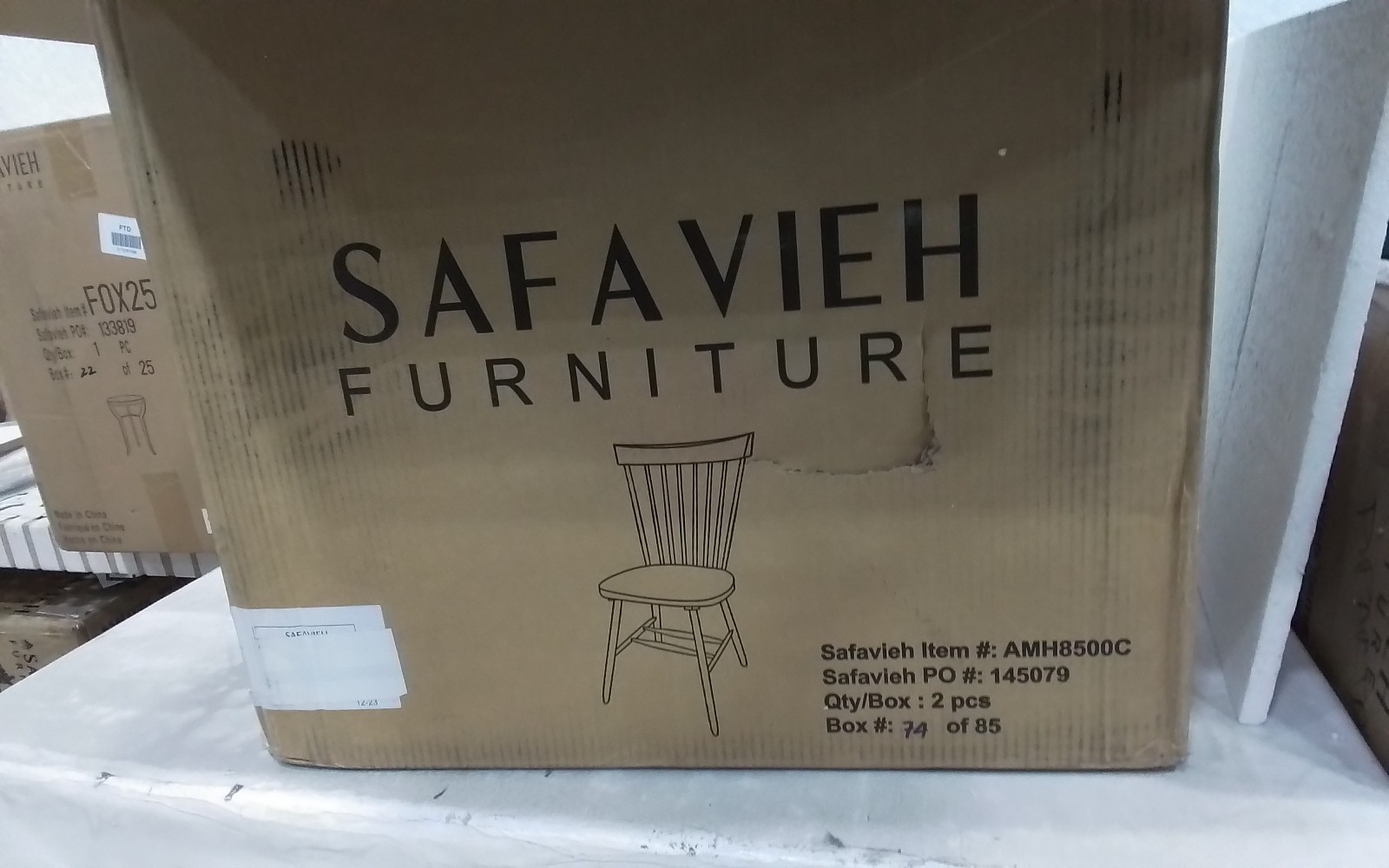 Safavieh PARKER SPINDEL SIDE CHAIR, Reduced Price 2172767067 AMH8500C