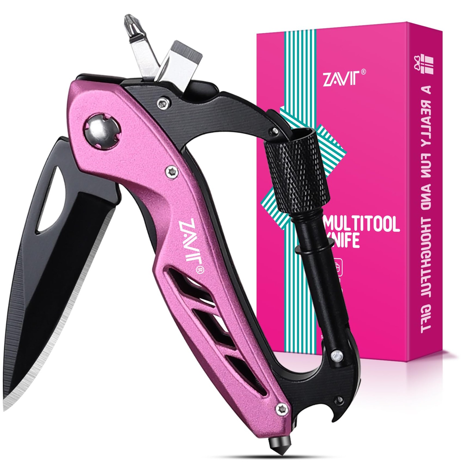 Gifts for Women Mom Wife - Christmas P-ink Multitool, Stocking