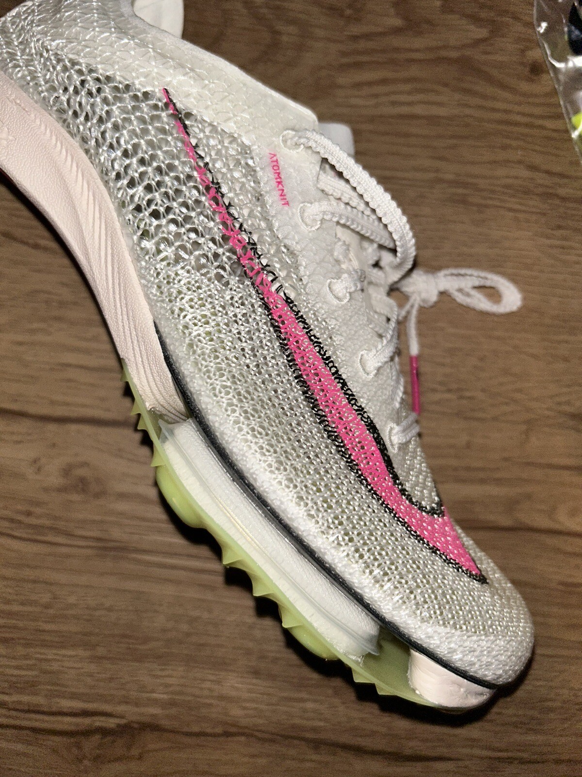 NIKE MENS AIR ZOOM VICTORY TRACK FIELD SHOES W/SPIKES SAIL FIERCE PINK SIZE 10.5