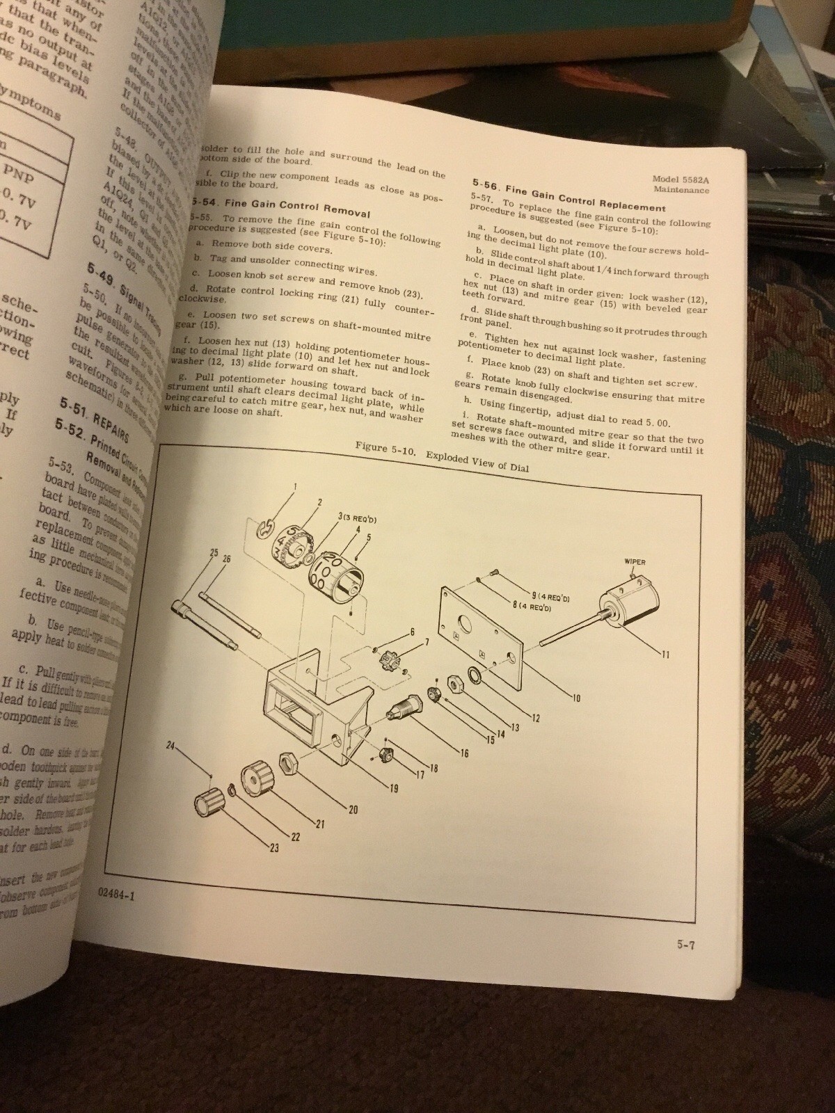HP 5582A Linear Amplifier Manuel 1968