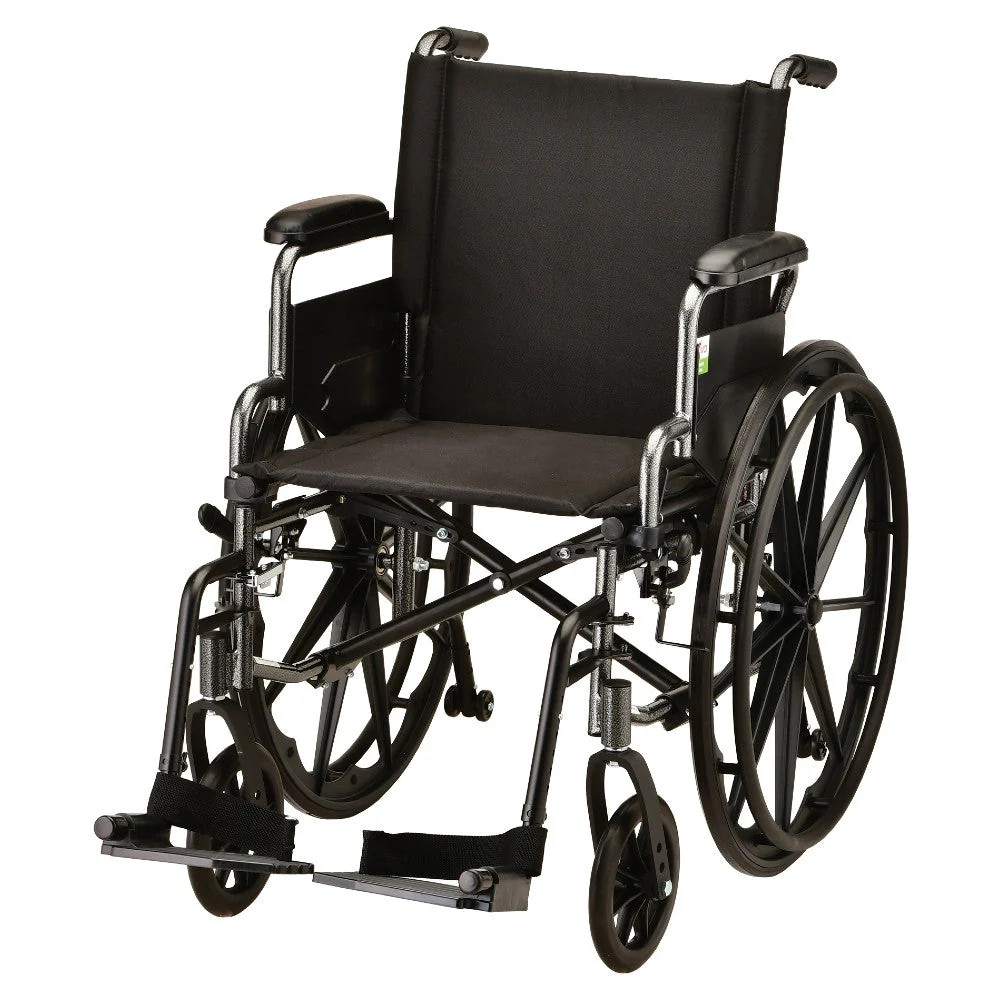 Nova Medical Wheelchair 18" Lightweight Detachable Arms Swingaway Footrest 7180L