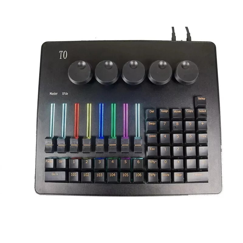 New T0 Stage Light DMX Fader Wing for command dmx control onpc W/LED +bag