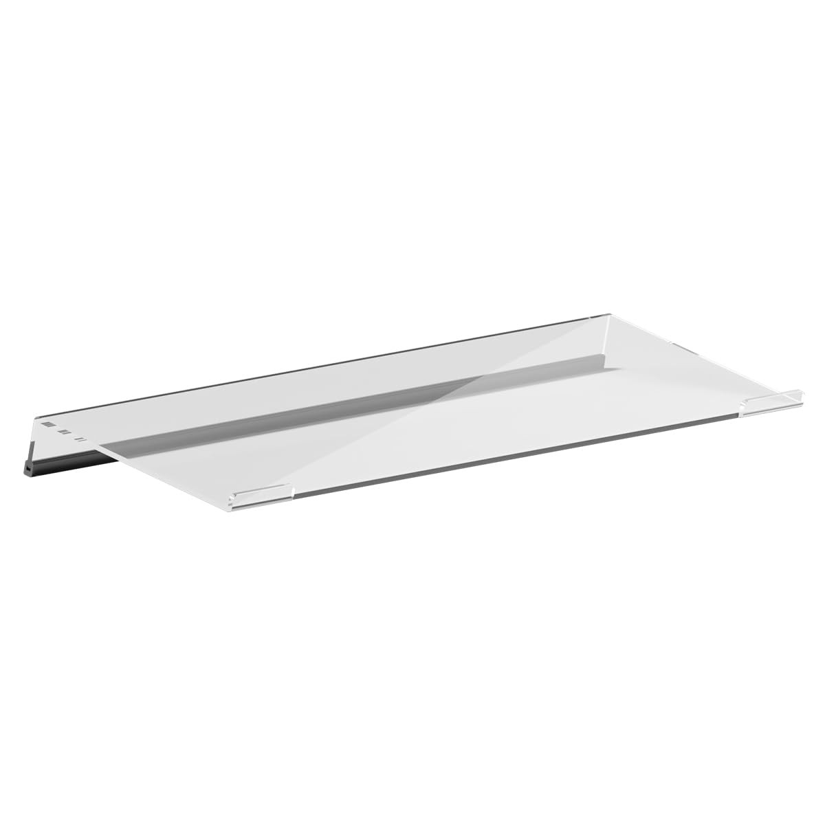 Clear Acrylic Tilted Computer Keyboard Stand A001 16.9x5.7 Inch AntiSlip
