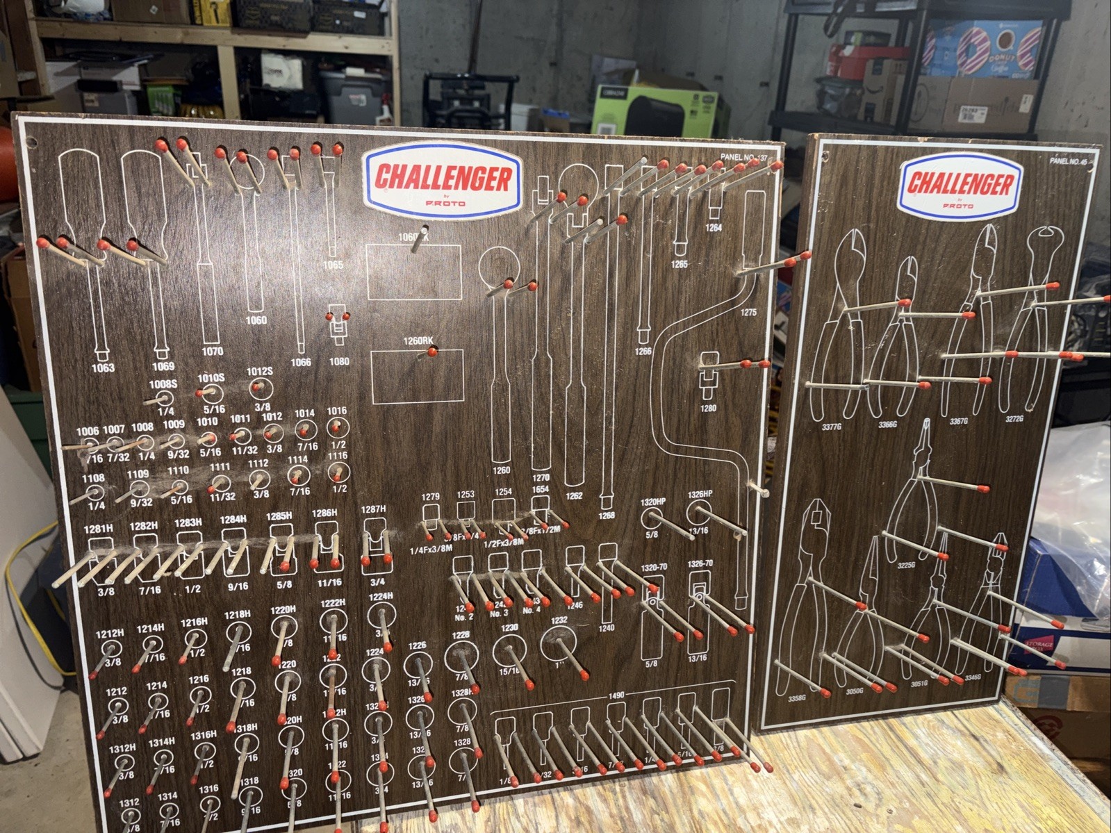 2 Challenger by Proto Display Rack Advertising Panels # 137 & 45