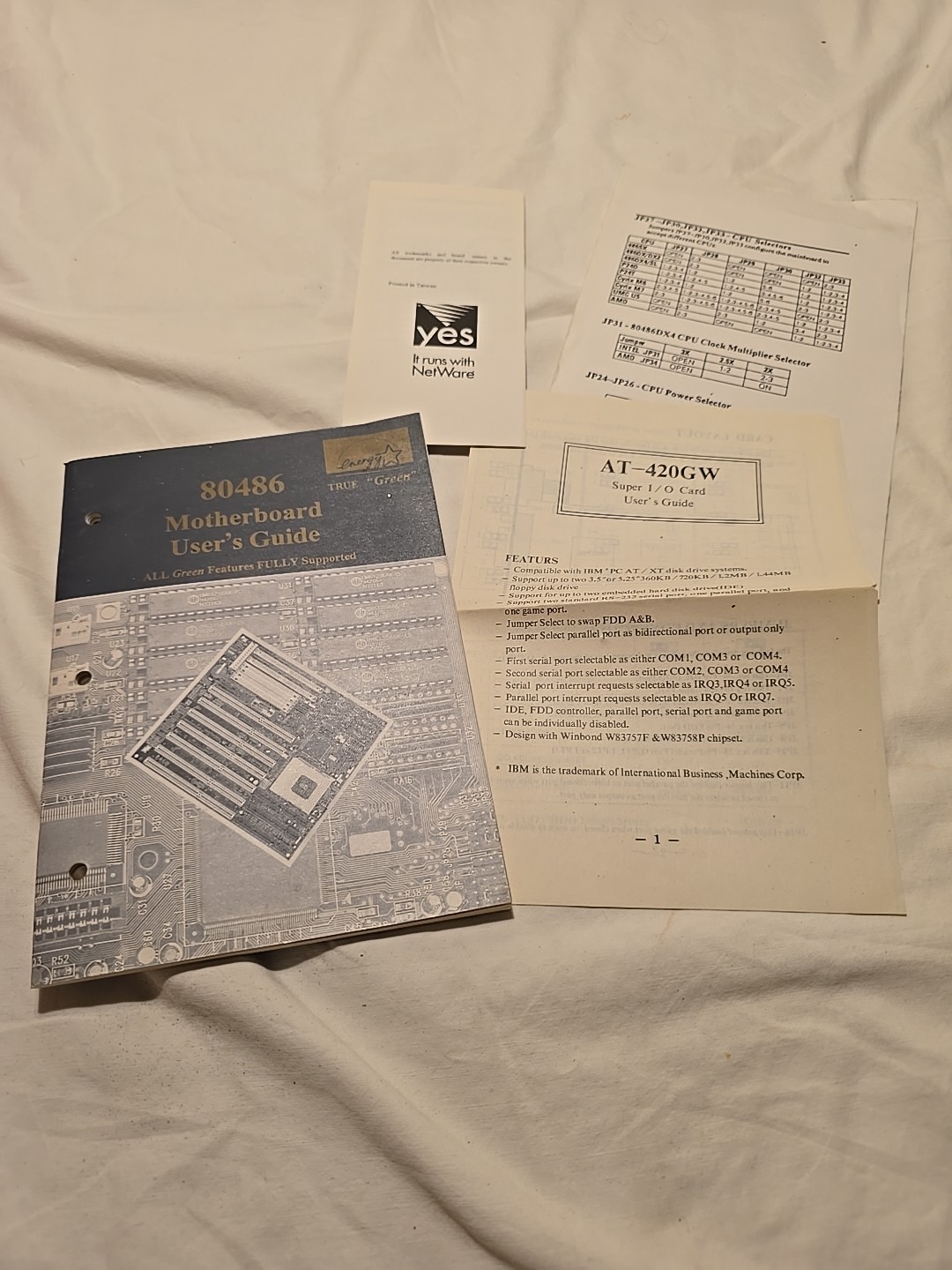 80486 Motherboard User's Guide