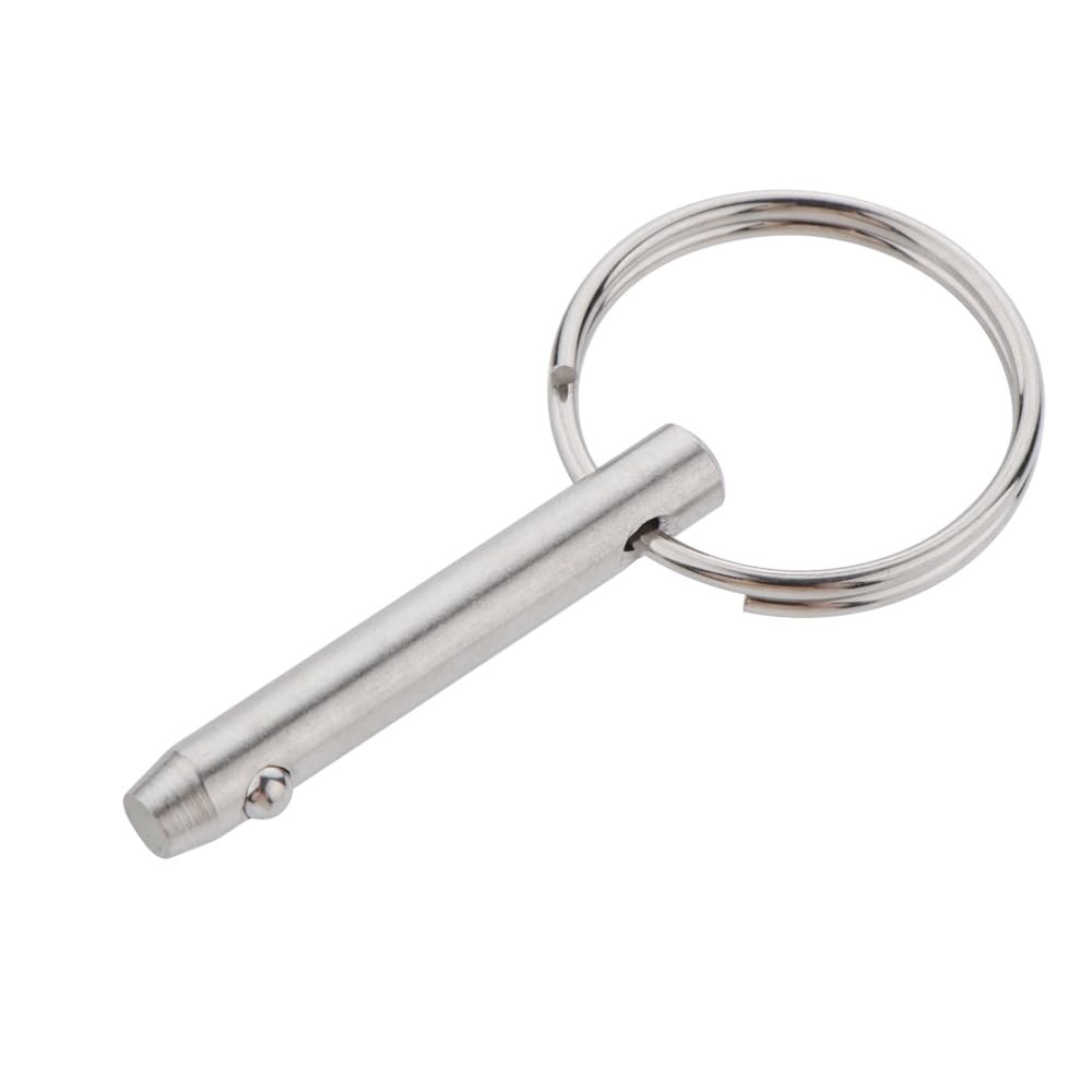 2 Pack Quick Release Pin, Diameter 0.197"(5mm), Overall 5mm x 35mm, Silver