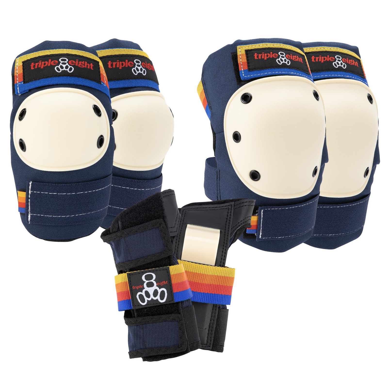 Triple Eight Saver Series 3-Pack Pad Set | Skate, Inline, Roller, Bike Protectio