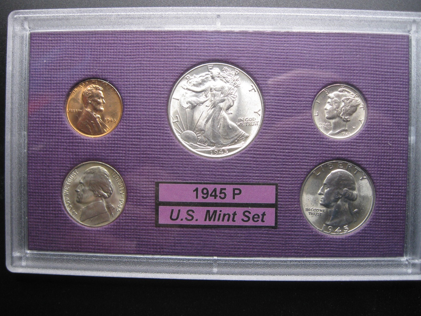 1945 P US Silver Mint Set Brilliant Uncirculated!