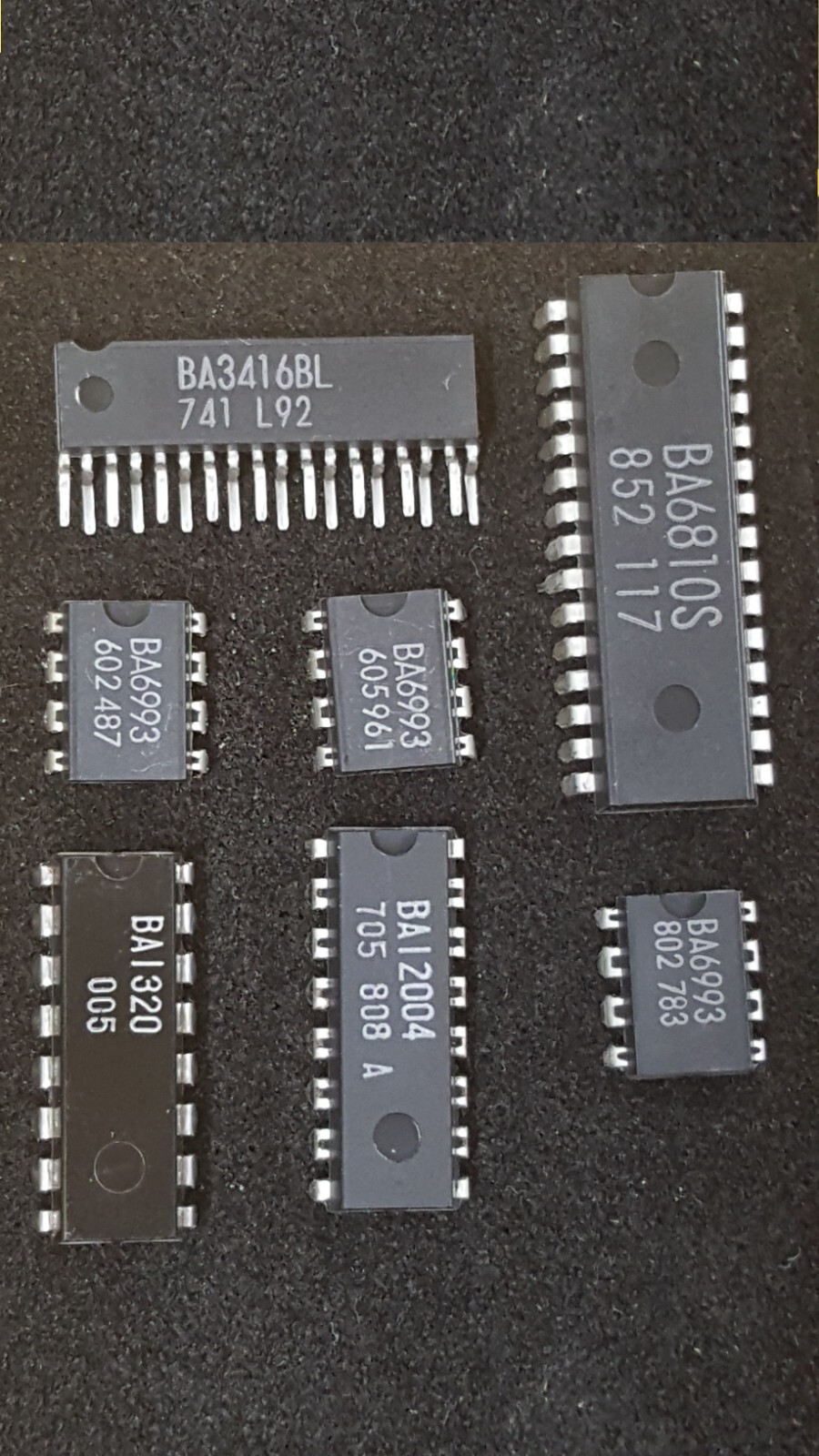 BA6993, BA12004, BA68105, BA3416BL all parts as obtained from Onkyo