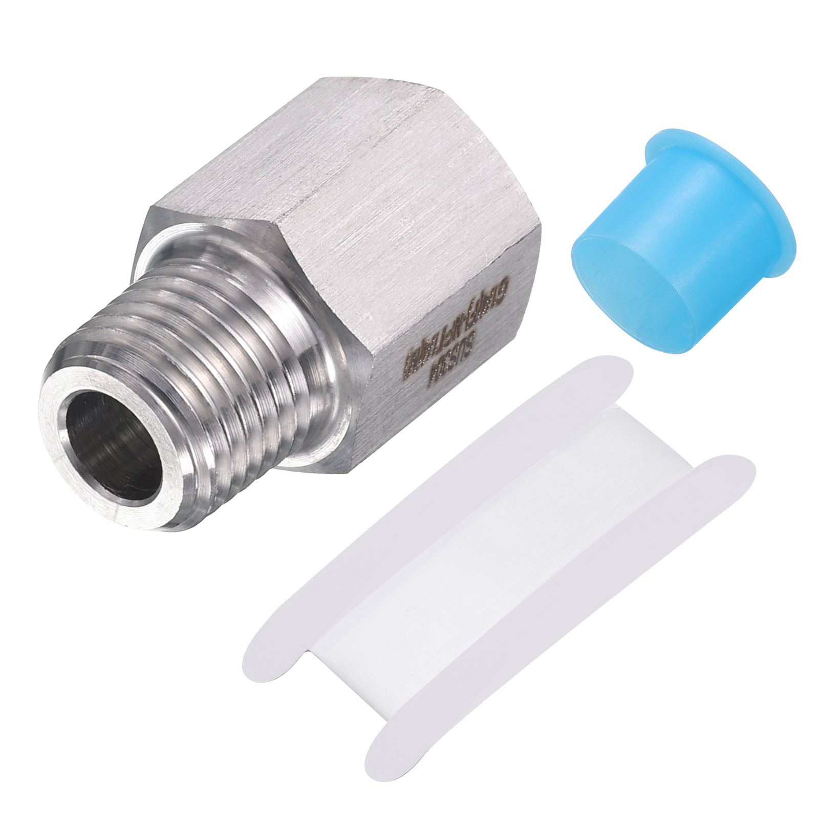 304 Stainless Steel Pipe Fitting Adapter, 1/4" g Female to 1/4" NPT Male, 1PCS