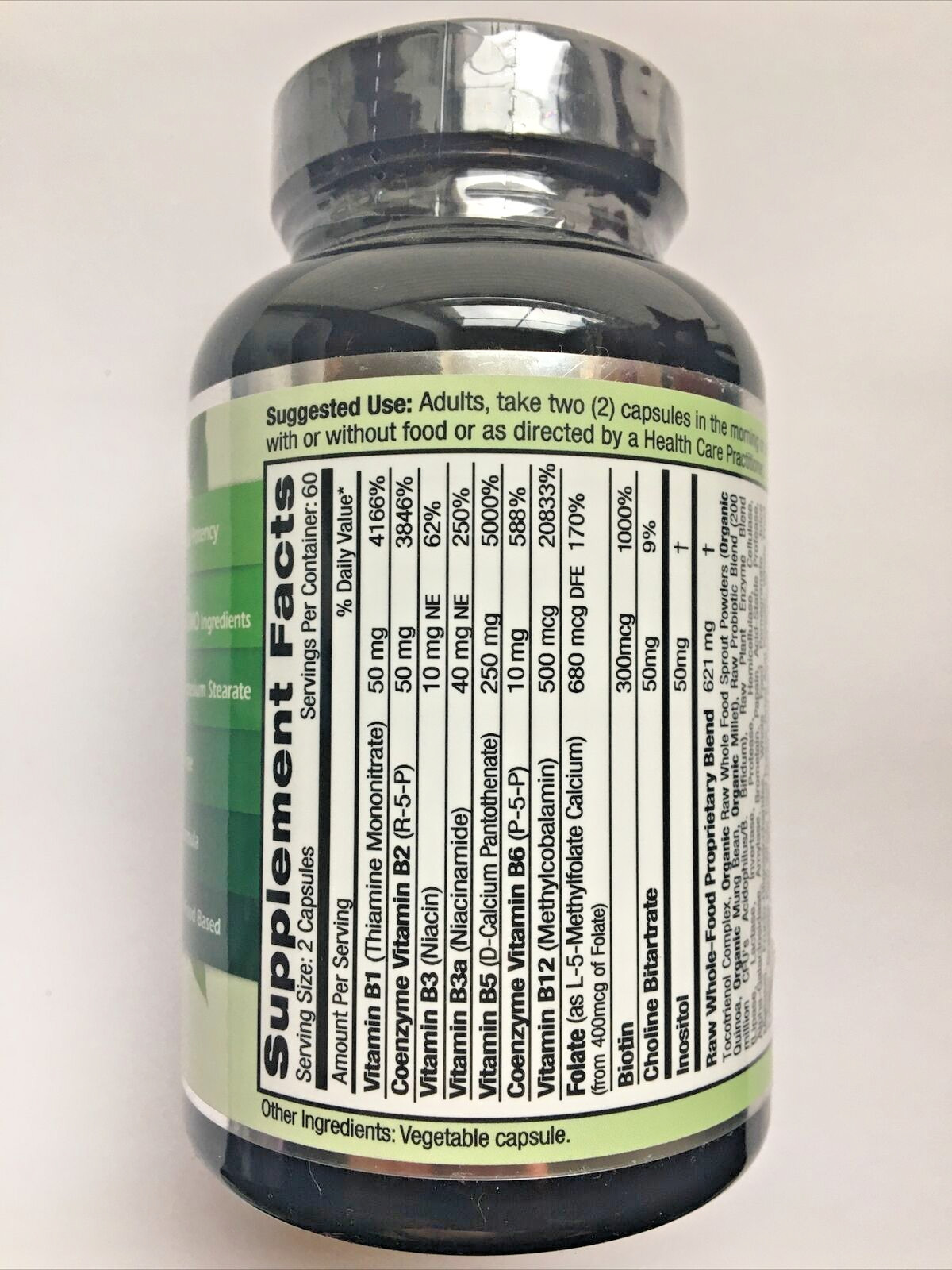 Emerald Labs B-Healthy L-5 Methyltetrahydrofolate 5-MTHF Coenzymated 120 Capsule