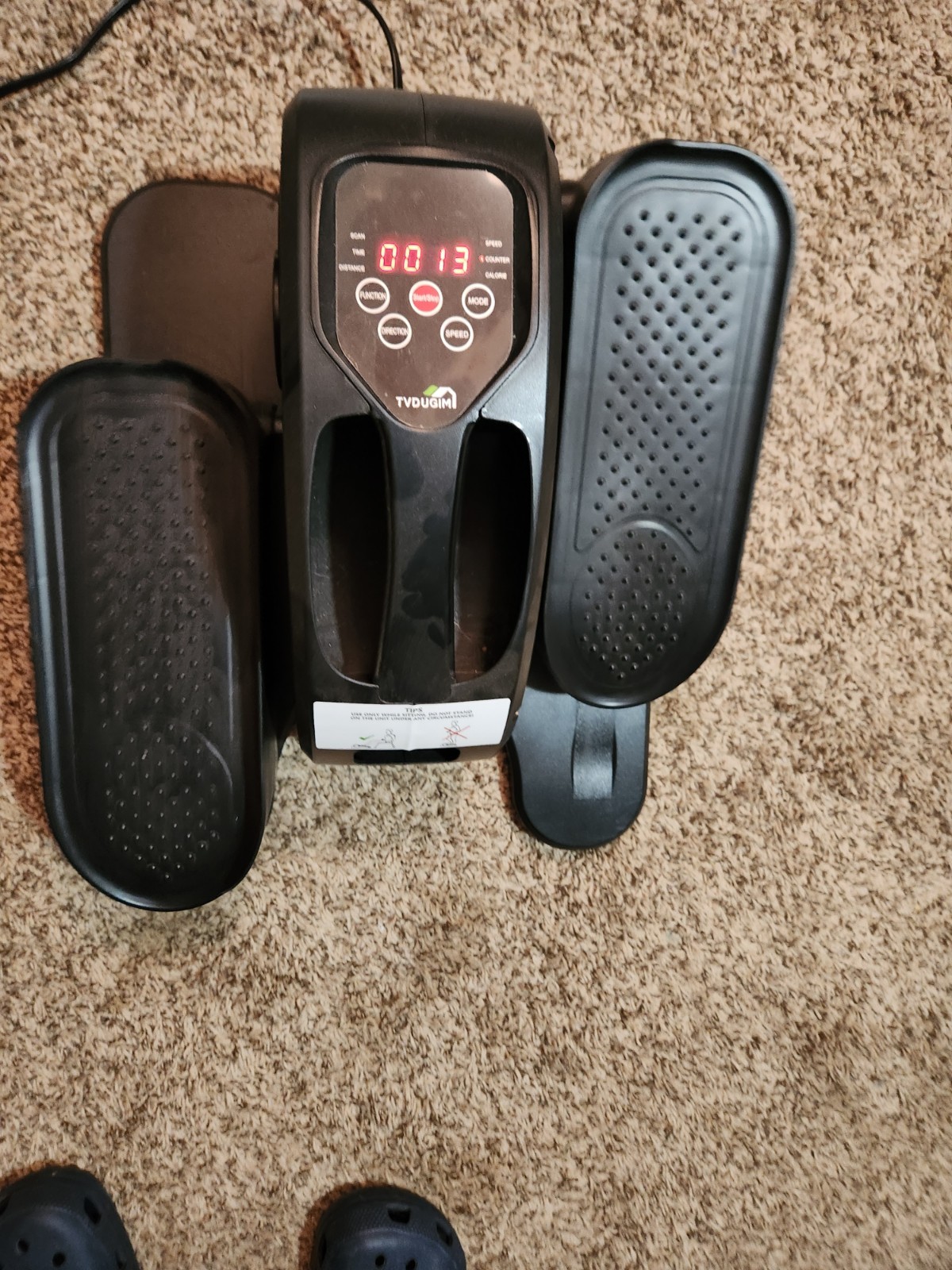 Under Desk Elliptical, Electric Seated Pedal With Remote, EUC