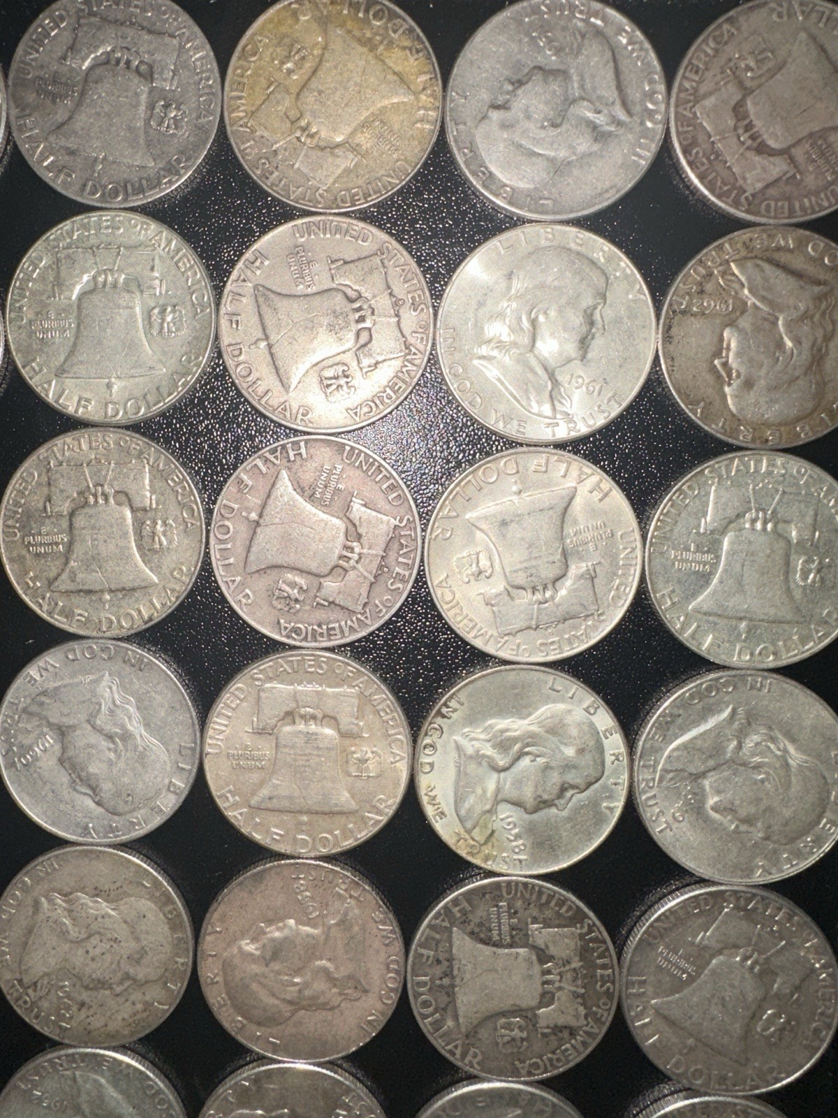 Benjamin Franklin Half Dollars 1948-1963 All Dates All Mints. Randomly Sent