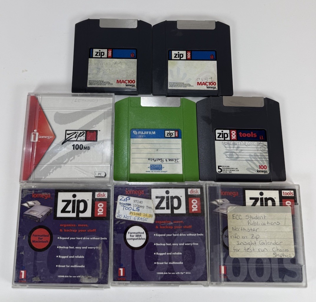 8 Omega  Zip Disk  Cartridges --- Discontinued by Manufacturer USED