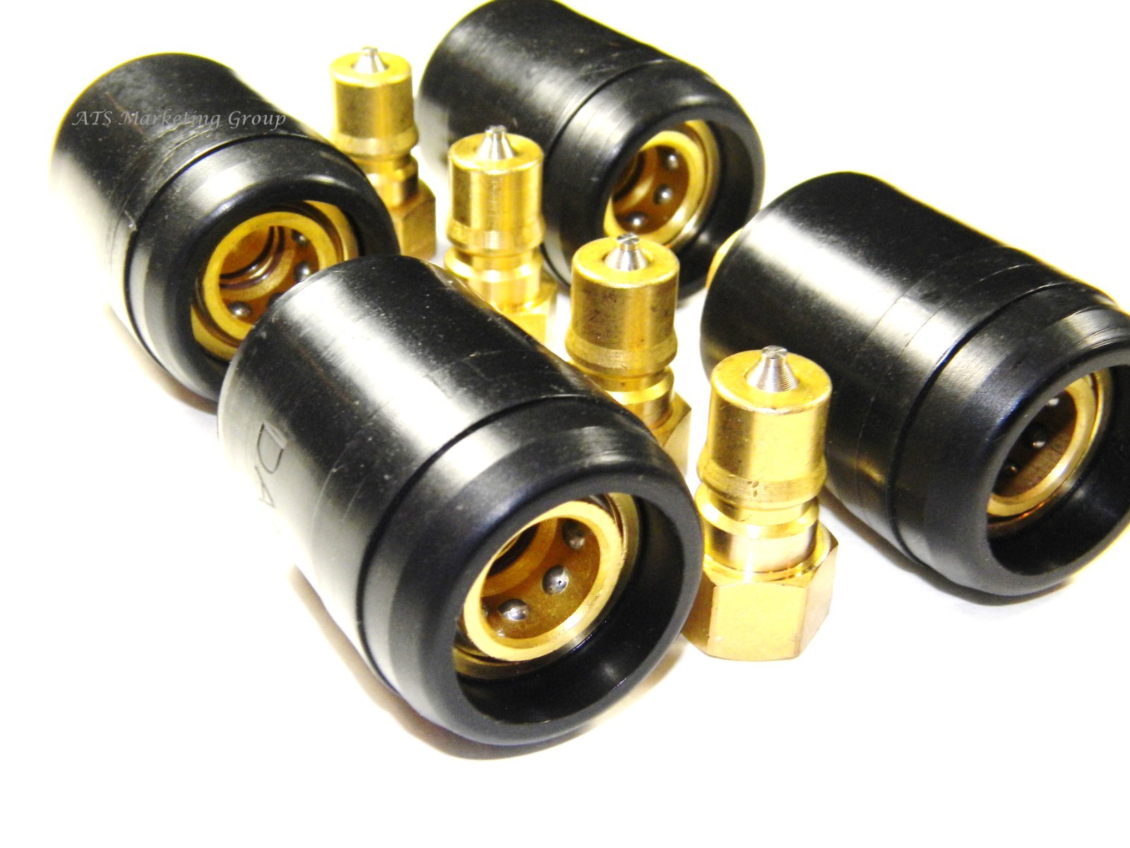 Carpet Cleaning Brass Quick Connect with Heat shield (Set of 4)