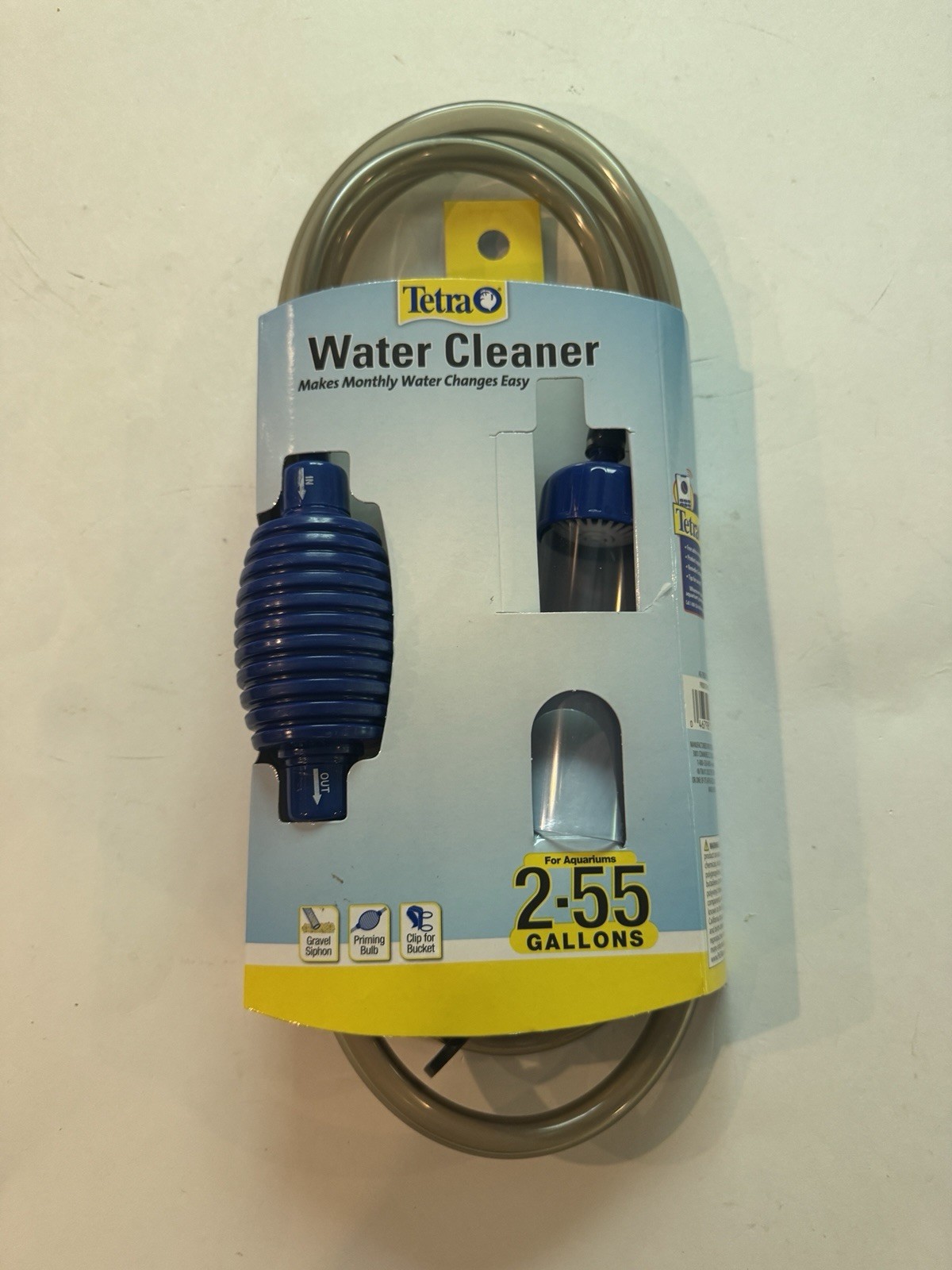 Tetra Water Cleaner Gravel Siphon Aquarium Vacuum 2-55 Gallon Fish Tank New