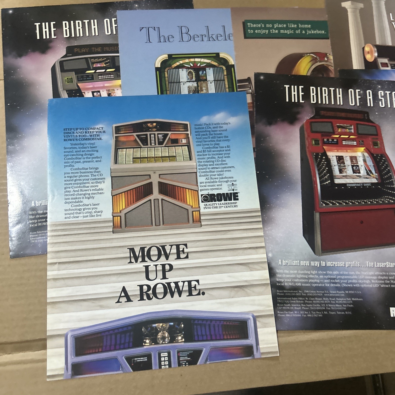nos Original Rowe Jukebox A Lot Of 7 Berkeley Laser Star Venus Starlight flyer
