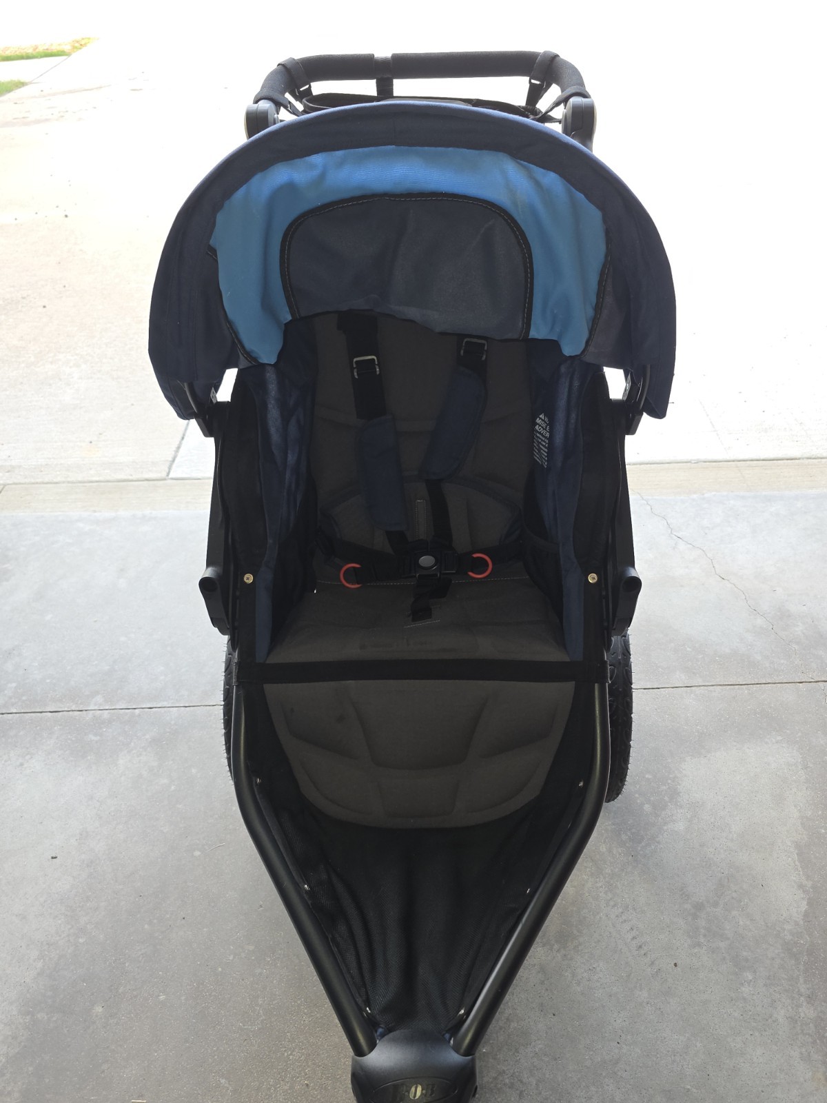 BOB Revolution Flex 3.0 Jogging Stroller, Blue , Handlebar Console and Tire Pump