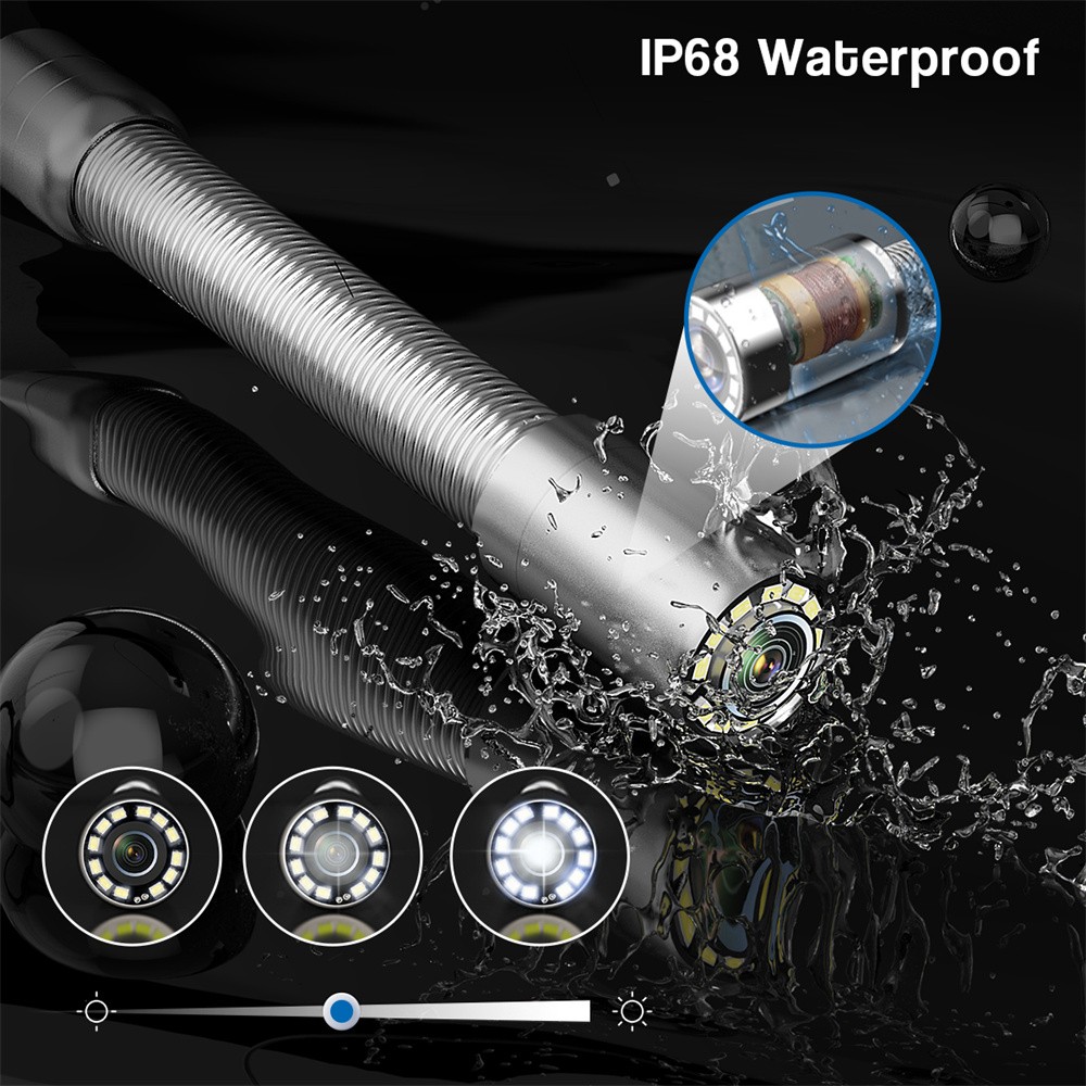 ESANHAO Pipe Inspection Camera Drain Sewer Camera Industrial Endoscope 4.3''