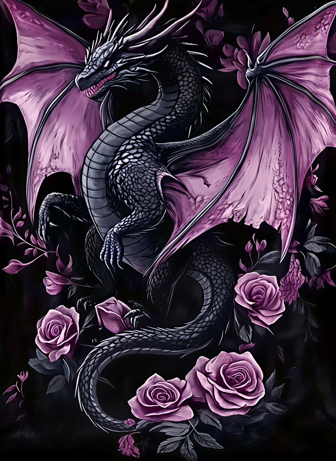 Dragon Diamond Art Kits for Adults, DIY 5D Diamond Painting Kits for Beginners,
