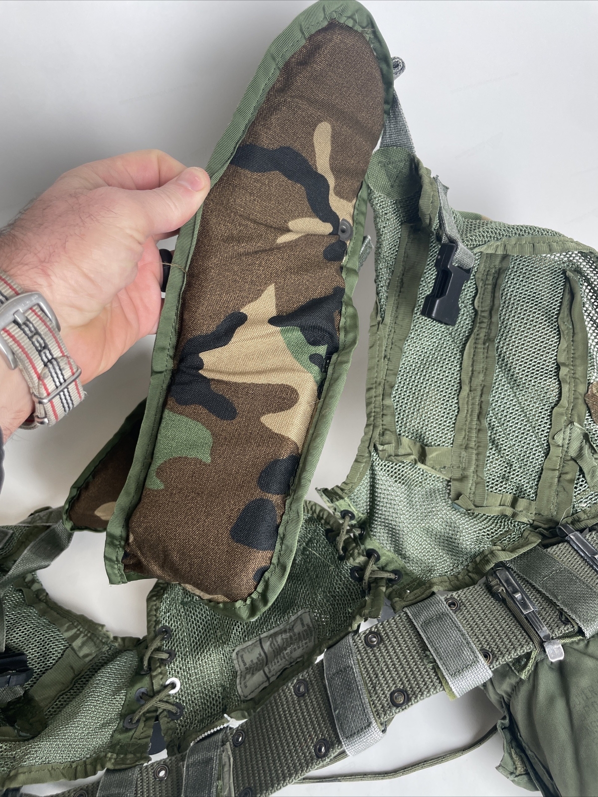 USGI Enhanced Tactical Load Bearing Vest Complete Kit BDU "EXCELLENT"